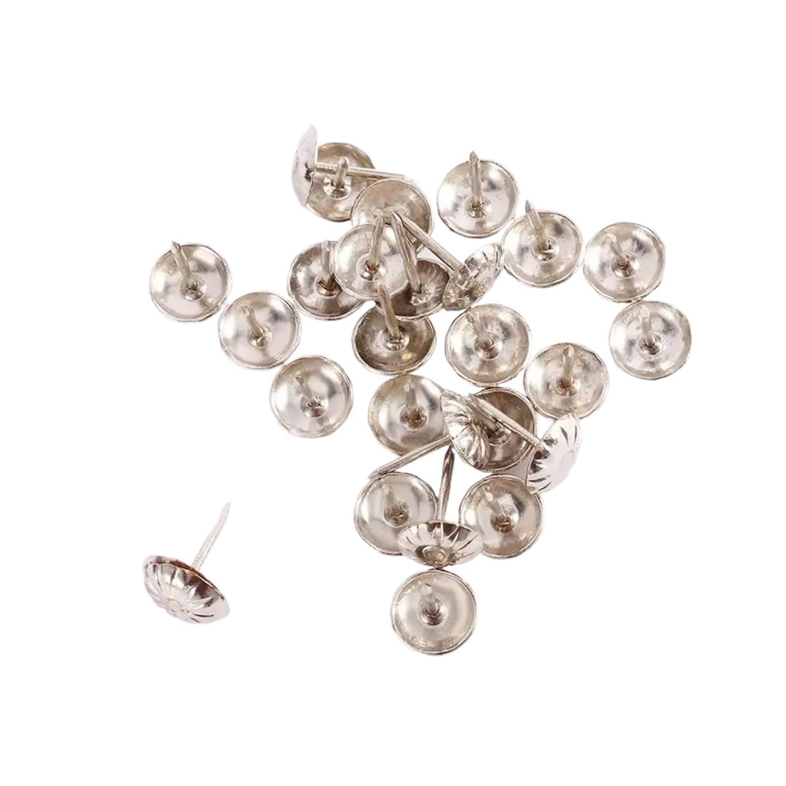 Yangshe Silver 200Pcs 11X16mm Vintage Upholstery Nails Decorative Tacks For Furniture Diy