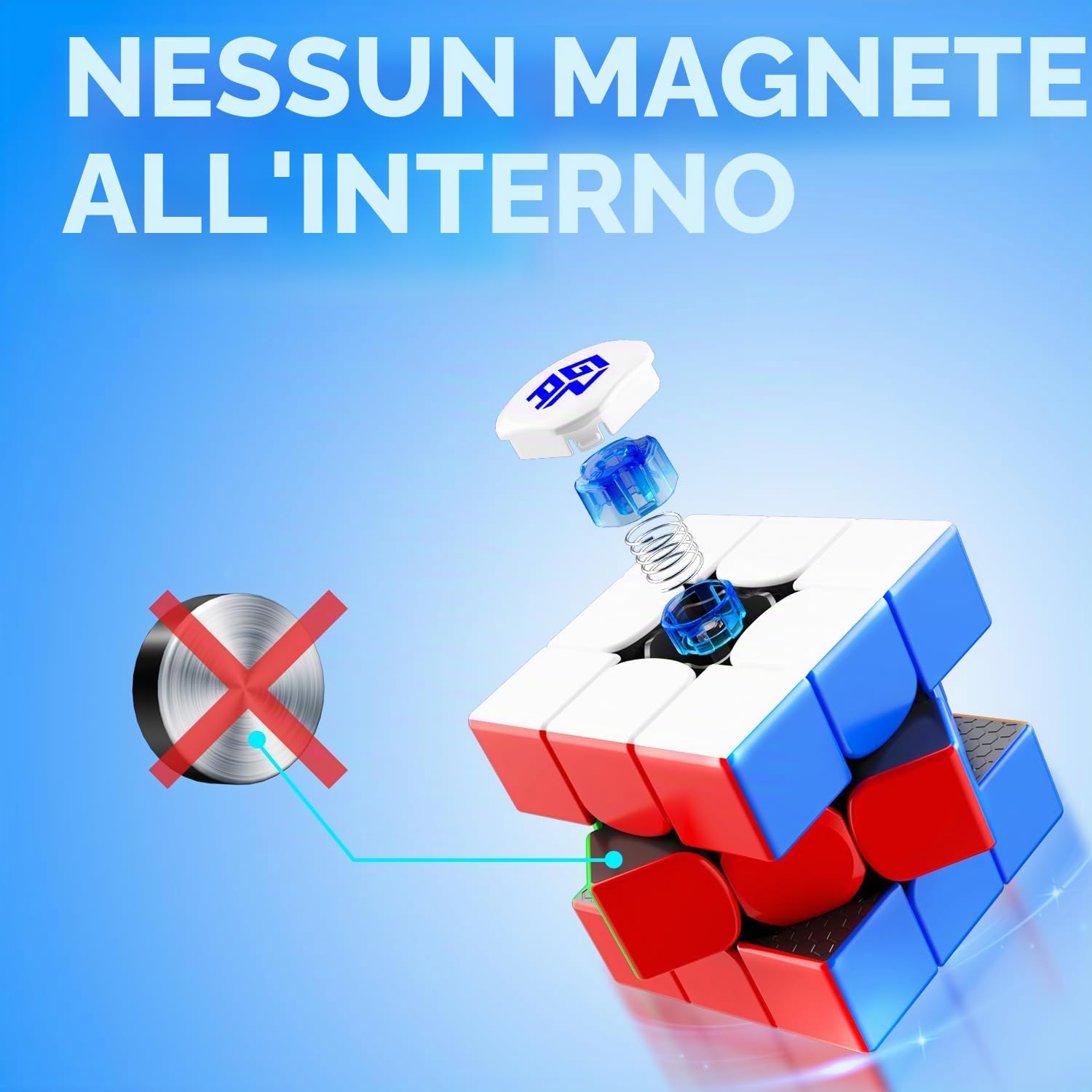 GAN 356 R S 3x3 Cubo Velocità Gan356RS Magico Puzzle Stickerless