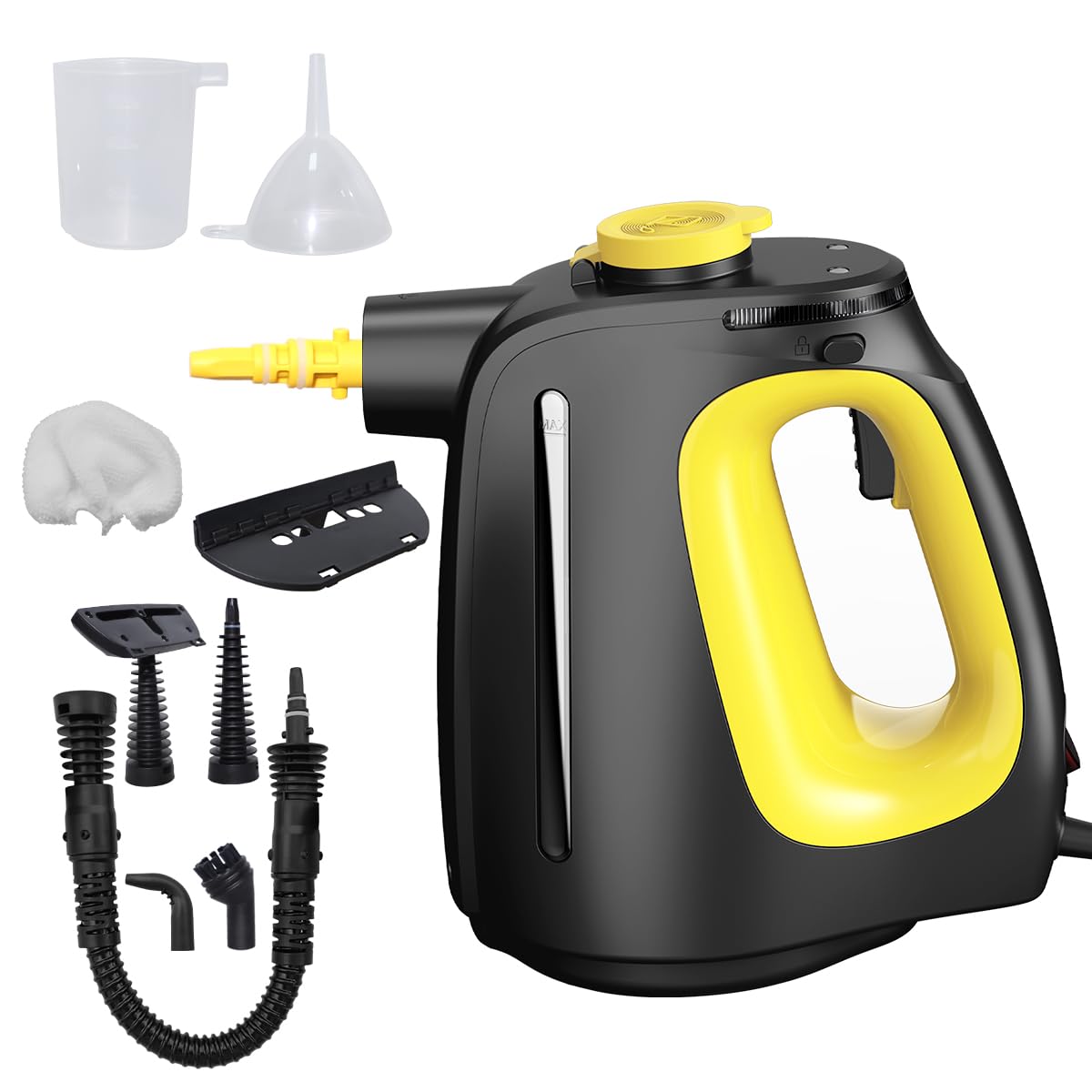 Handheld Steam Cleaner with 9 pcs Accessories Multi Surface Steam Cleaner for Home 530ml Natural Multi Purpose Steamer