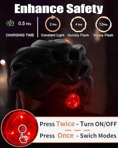 Miniatura 3 de KINGBIKE Casco de bicicleta para adultos, hombres, mujeres, jóvenes, viajes, montaña, ciclismo, con luz recargable USB, acolchado reemplazable y
