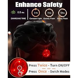 KINGBIKE Bike Helmet for Adult Men Women Youth Road Commute Mountain Cycling Helmets with USB Rechargeable Tail Light Replaceable Inner Pads and Visors Lightweight (Purple White, L)