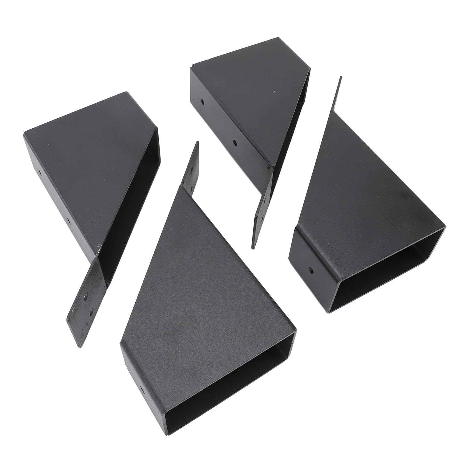 Asixxsix Staffe per Pergola, Staffe in Metallo Zincato con Angolo di 45 Gradi, Kit Staffa con Fori di Drenaggio per Rinforzare Pergole, Gazebo, Box/Cover Sugli Alberi, Cortili