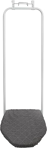 Miniatura 5 de Household Essentials Tabla de planchar sobre la puerta, perfecta para dormitorios o espacios pequeños, color blanco