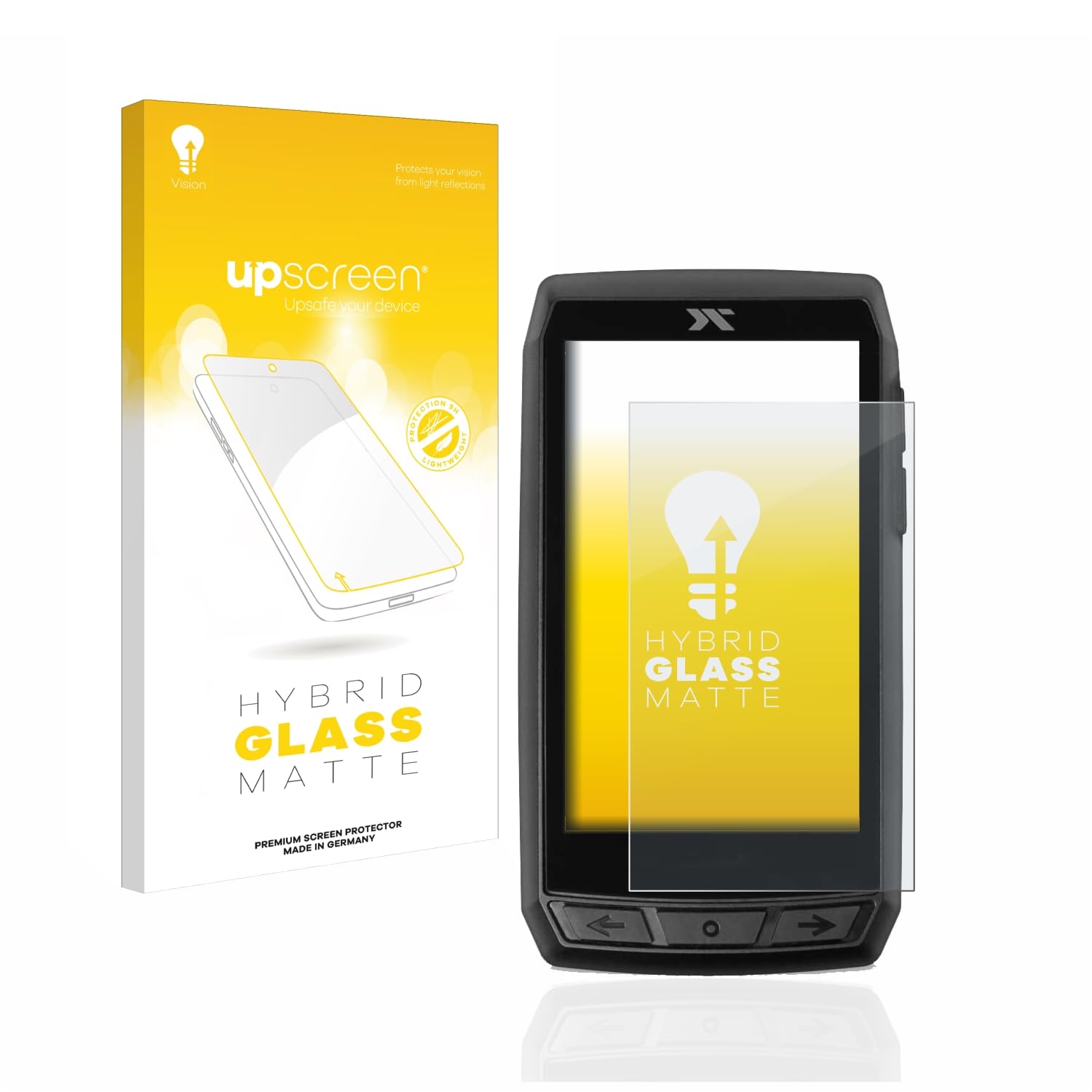 Matte Screen Protector Glass Film compatible with CicloSport Navic 400 - Anti-Glare, Anti-Fingerprint, 9H Glass Protection