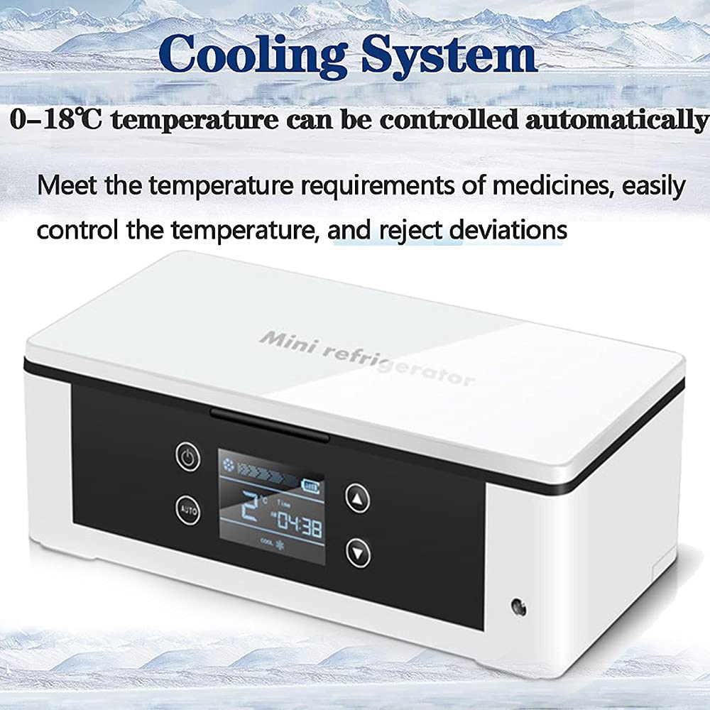 Mini Nevera portátil insulina refrigerada/Caja de refrigerador de la insulina/Drogas Reefer/Nevera pequeña,USB médico de Viaje Caso del refrigeración de medicamentos