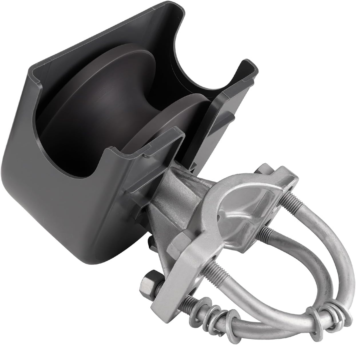 Sliding Gate Rollers, Nylon Cantilever Rolling Hardware for 4" Square Post x 2" Chain Link Fence Gate Frame - Pack of 1