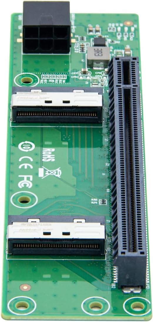 Carte Double SlimSAS 8i vers PCIe Gen4 X16 Slot