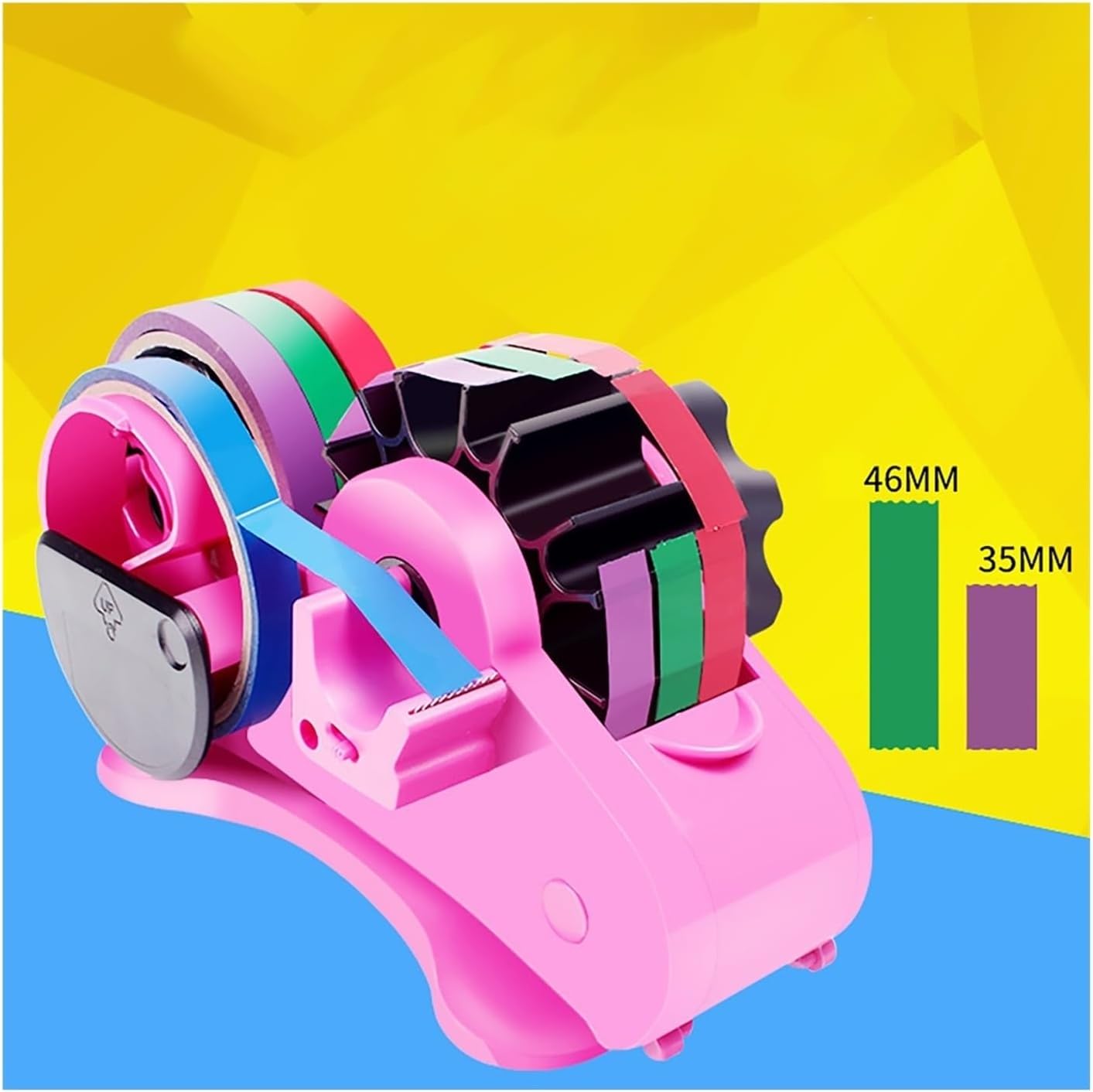Tape Dispenser, Multiple Roll Cut Heat Tape Dispenser, Sublimation for Transfer Gluing Machine Wall for for Shipping, Schools(A,46)