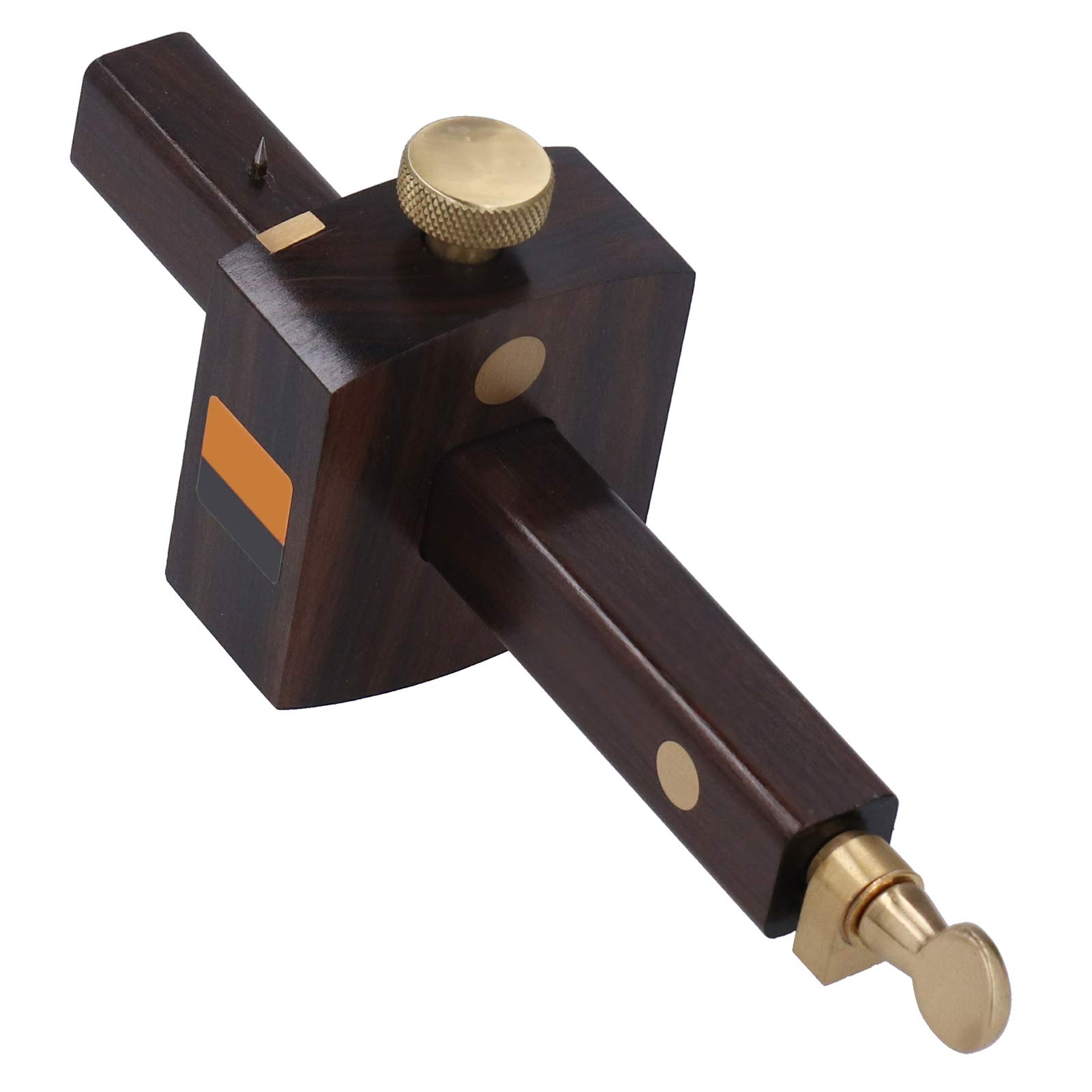 Fafeicy per Tracciare Ebano Ottone Tracciatore Lineare 8in, Misuratore per