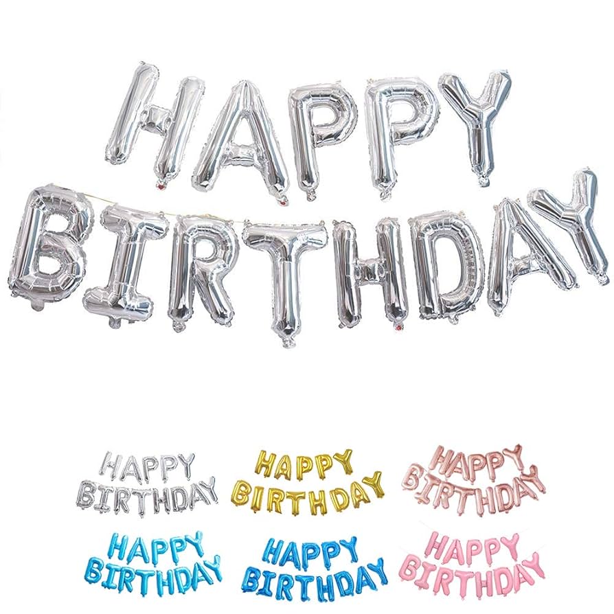 Amazon | Lausatek 誕生日 飾り バルーン アルミ風船 HAPPY