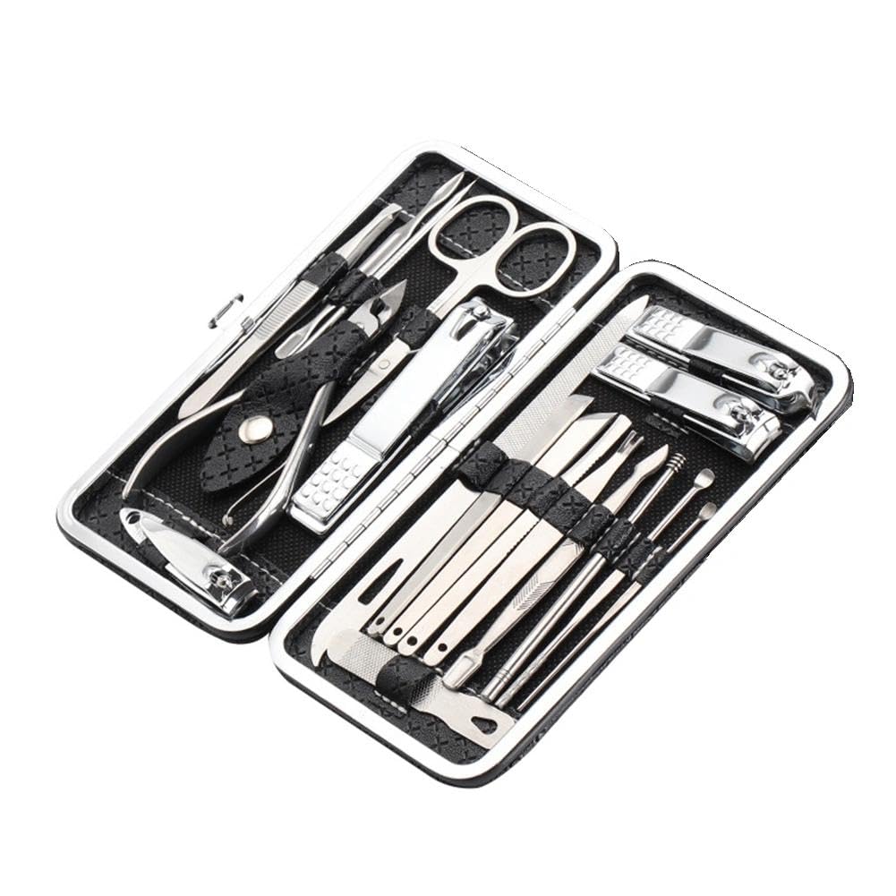 1PC 16 in 1 Stainless Steel Manicure Set Professional Nail Clipper Kit of Pedicure Tools Ingrown Toe Nail — view 2