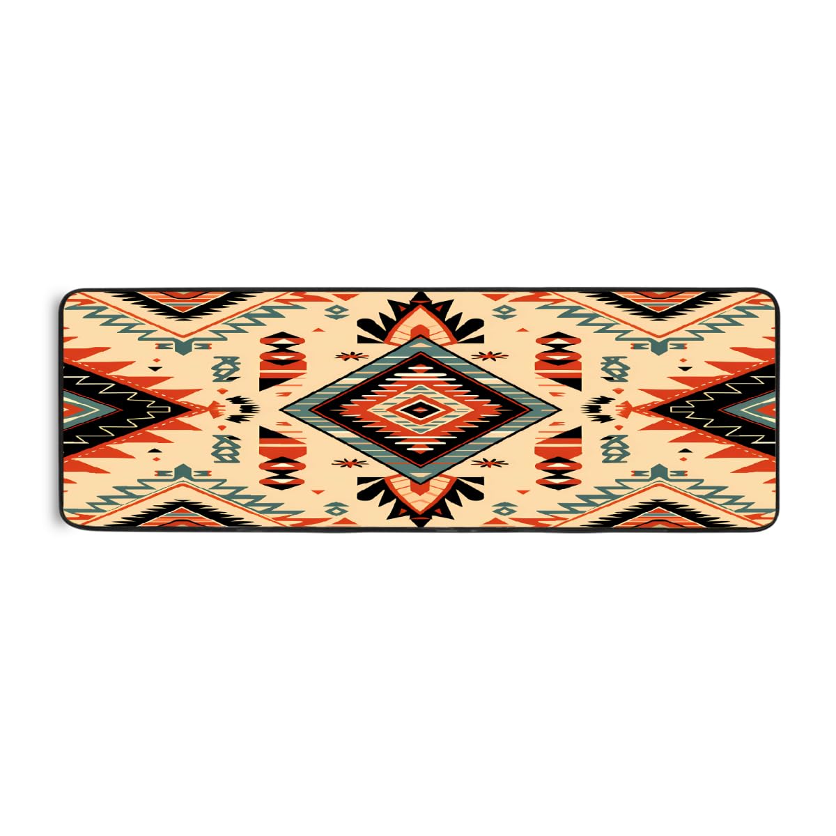 Tapis de cuisine aztèque 183x61cm vintage et lavable pour le sol de la maison