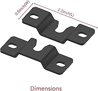 Vista 5 de JINGer Barra de sonido Soportes de montaje en pared para barra de sonido VIZIO Soporte de montaje de barra de sonido para VIZIO SoundBar