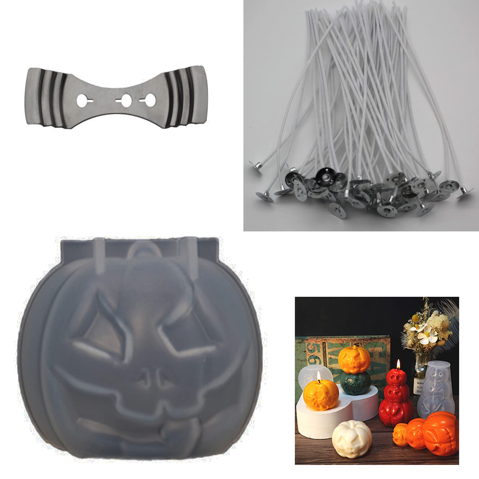 3D Pumpkin Candle Molds 3