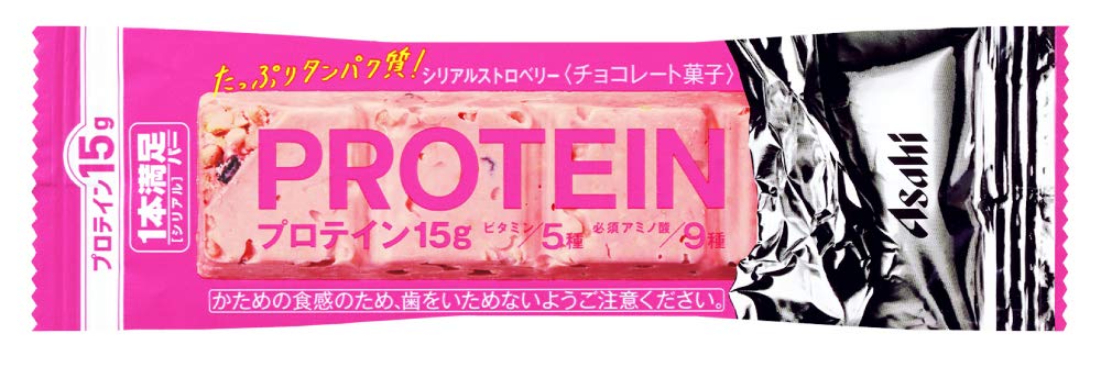 アサヒグループ食品 1本満足バープロテインストロベリー 72本 SSJM-057…