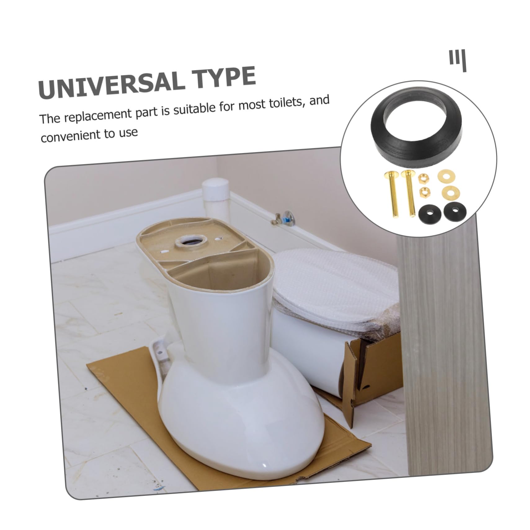 Tofficu 3 Sätze Premium Ersatzteile für Toilettenspülkasten Dichtungen und Waschmaschinen Installieren für Toiletten Langlebige Materialien und Praktische Anwendung für Hygienische Frische
