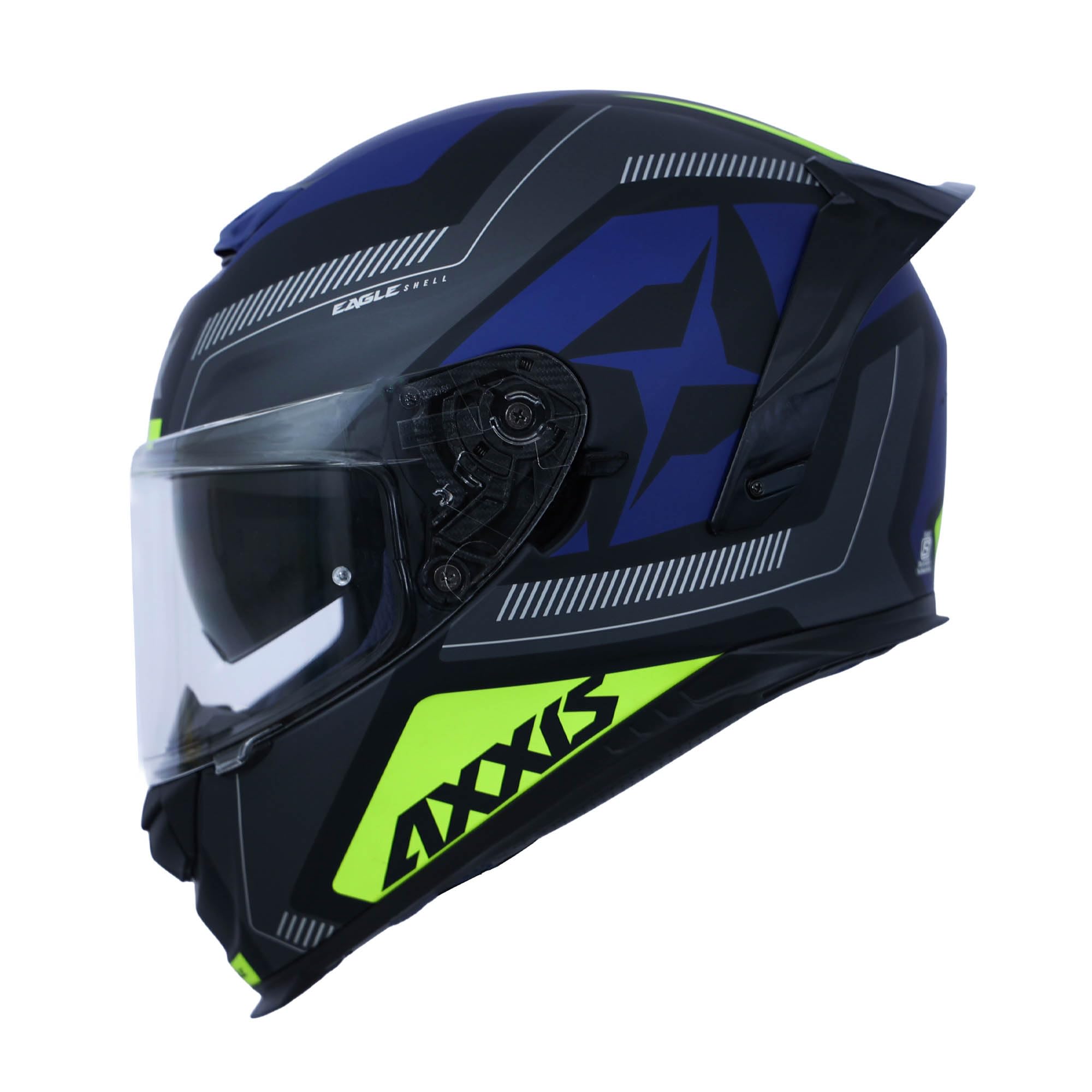 AXXIS Eagle SV ILLES Full‑Face Helmet – DOT, ECE & ISI Certified