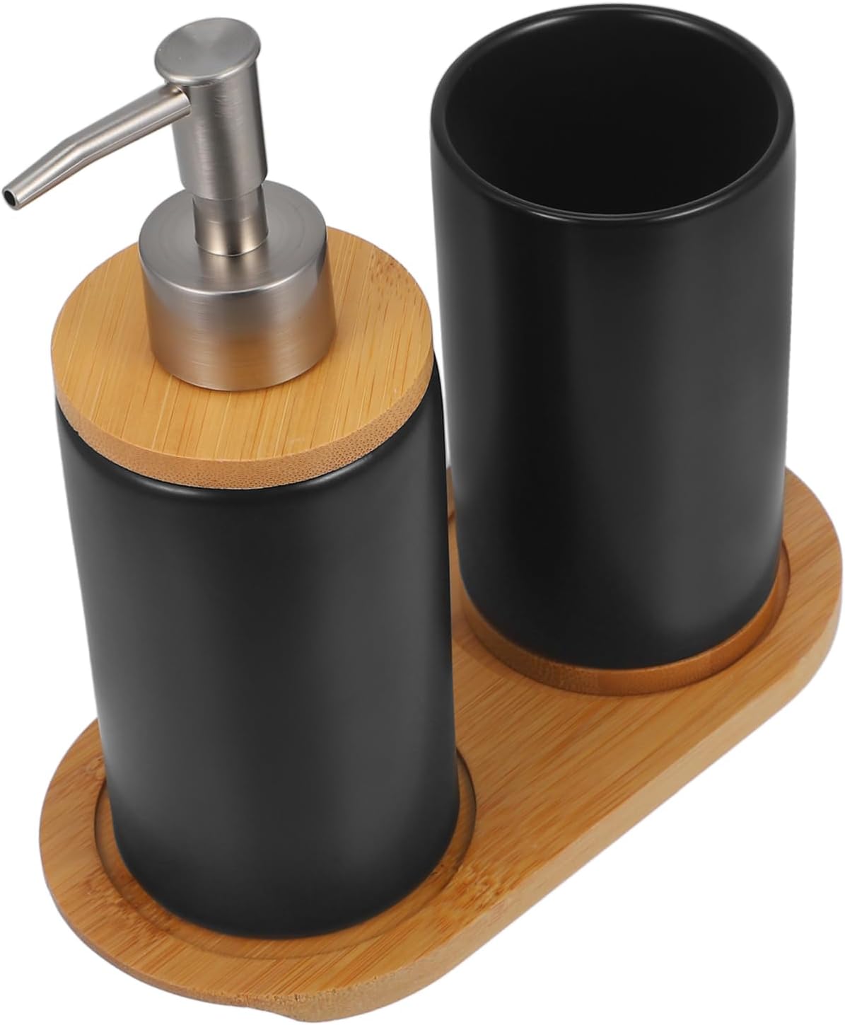 1set Toothbrush Holder Set Soap Dispenser and Tumbler Bathroom Accessories for Organized Toiletries Compact Design for Base