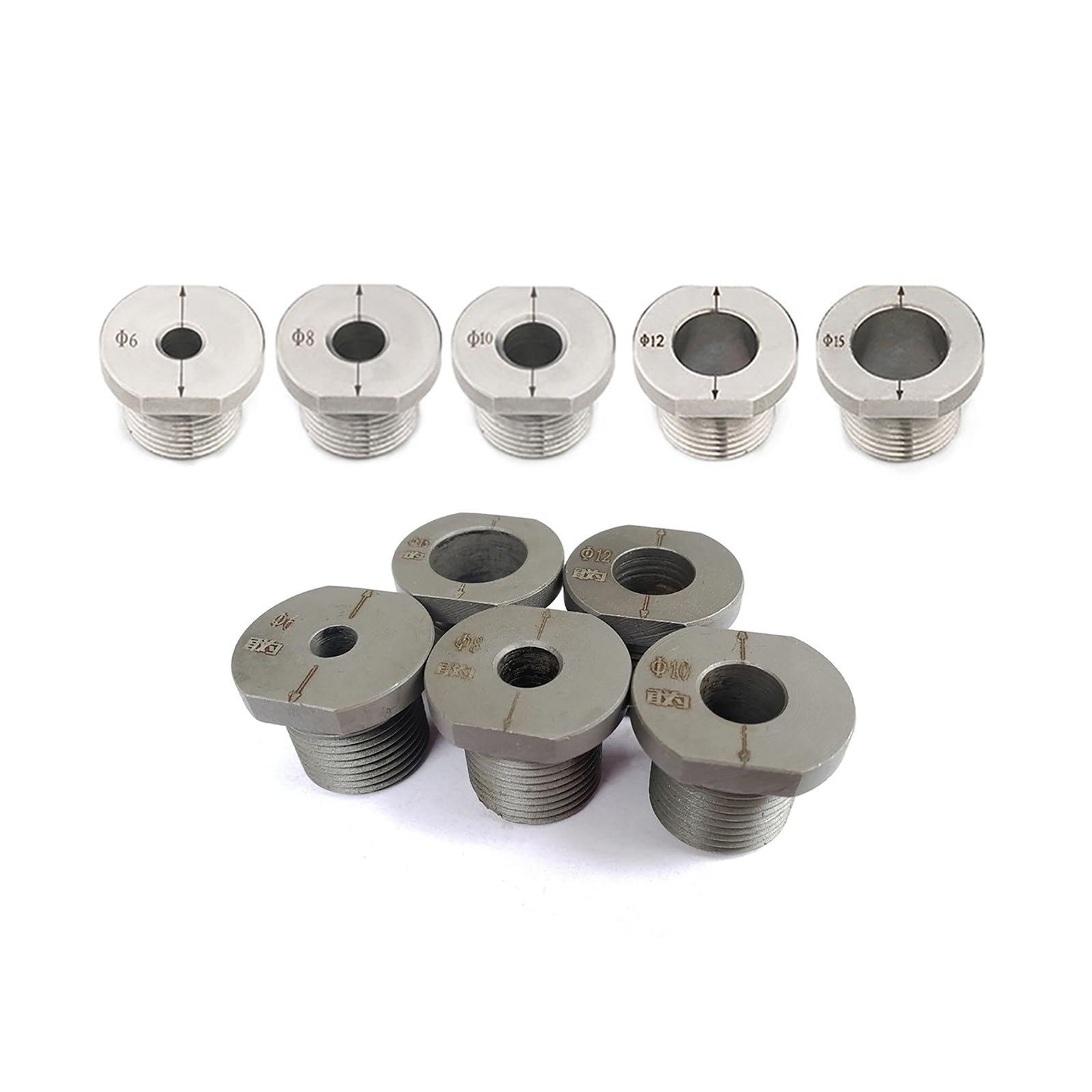 Bohrhülsenbuchse 3–10 Mm Für M14 Holzbearbeitungsdübelvorrichtung – 8 Größen (3/4/5/6/7/8/9/10 Mm) Aus Edelstahl, Inkl. 4 Mm Bohrer Edelstahl Bohrfutter 3-10 Mm Bohrhülsenbuchse 3–10 Mm Für M14 Holzbearbeitungsdübelvorrichtung – 8 Größen (3/4/5/6/7/8/9/10 Mm) Aus Edelstahl, Inkl. 4 Mm Bohrer Edelstahl Bohrfutter 3-10 Mm