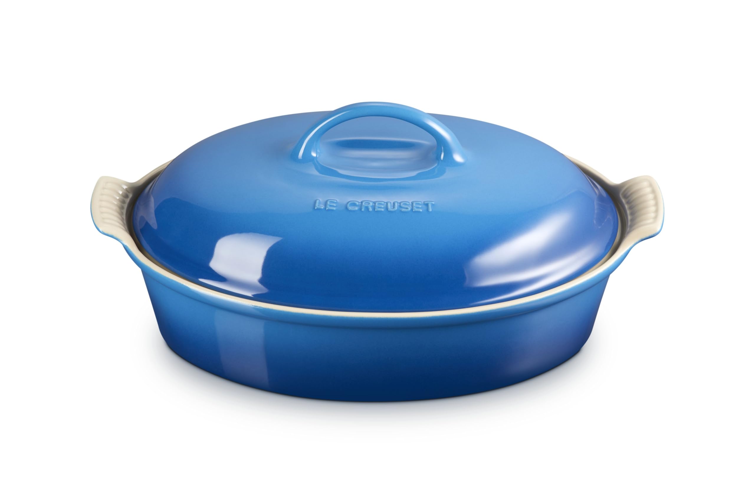 Le Creuset Stoneware Heritage Covered Oval Casserole, 4 qt. (14"), Marseille