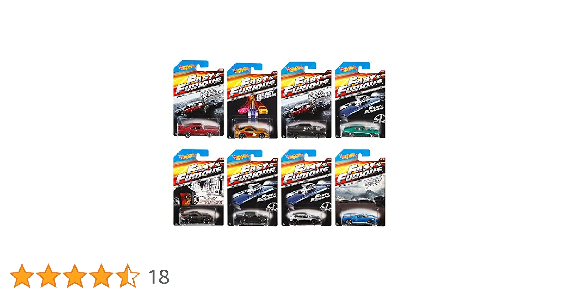 Amazon | Hot Wheels Fast and Furious Complete Set (set of 8