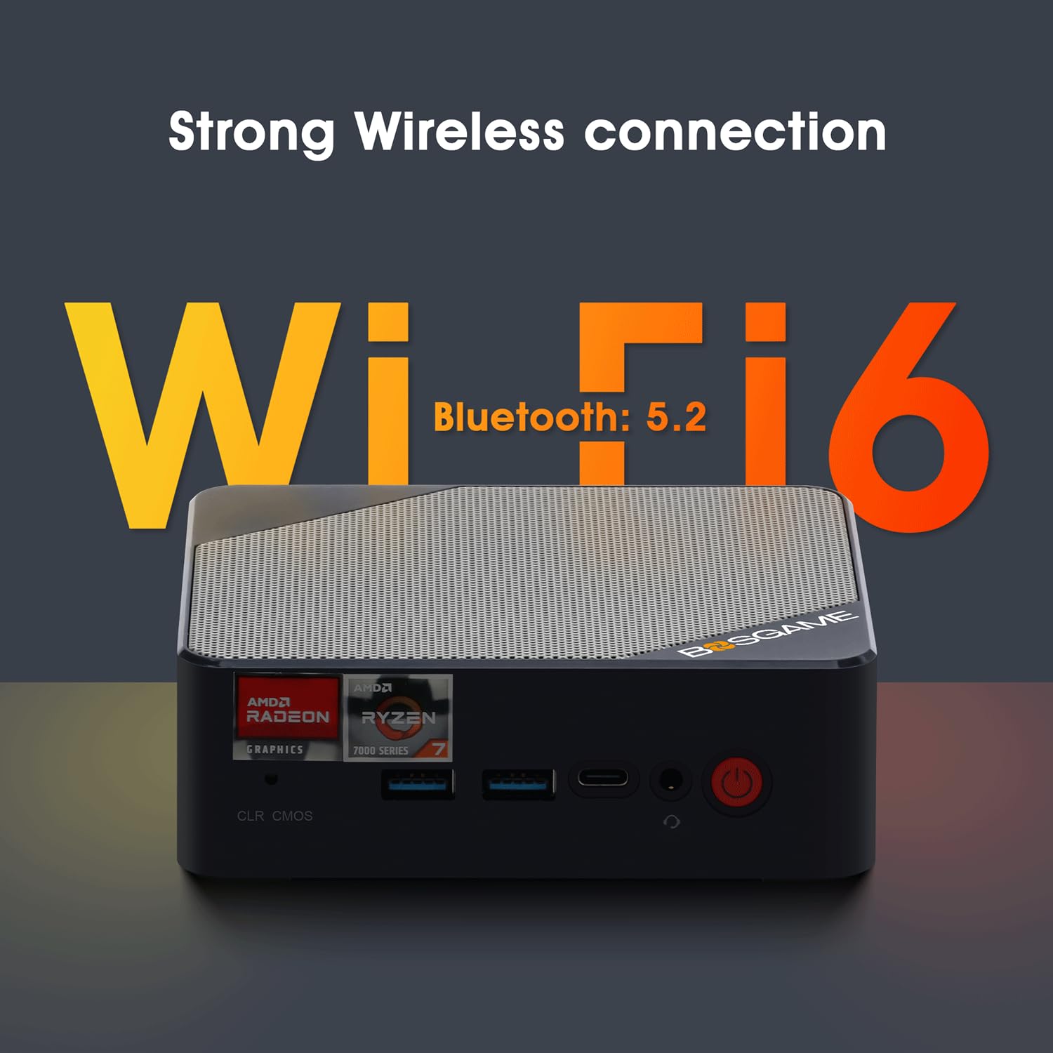BOSGAME Mini PC para jogos H77, AMD Ryzen 7 7735Hs (8C/16T, até 4