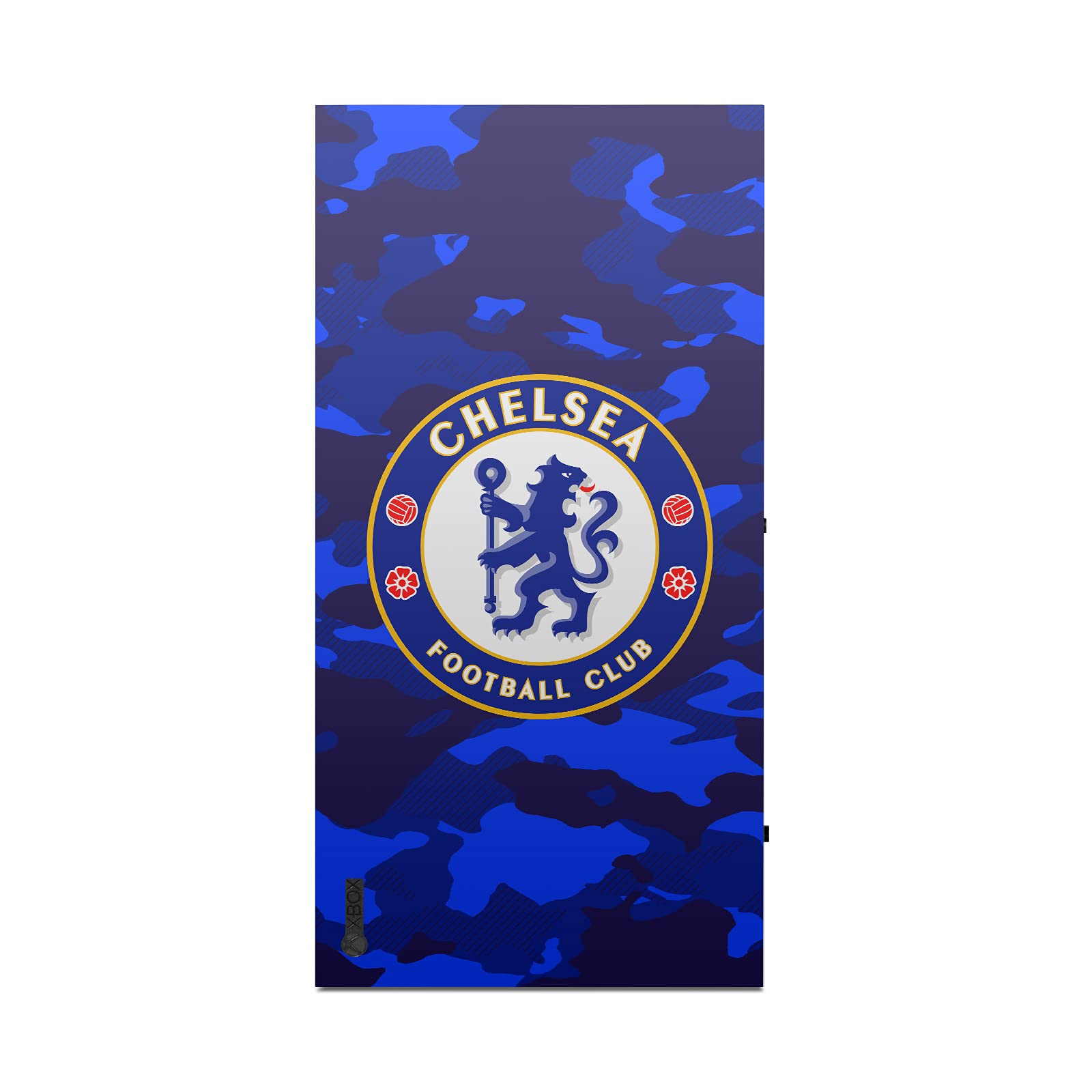 Head Case Designs sous Licence Officielle Chelsea Football Club Camouflage Mixte Logo Vinyle Autocollant De Jeu Peau Autocollant Couverture Compatible avec Xbox Series X Console and Controller Bundle