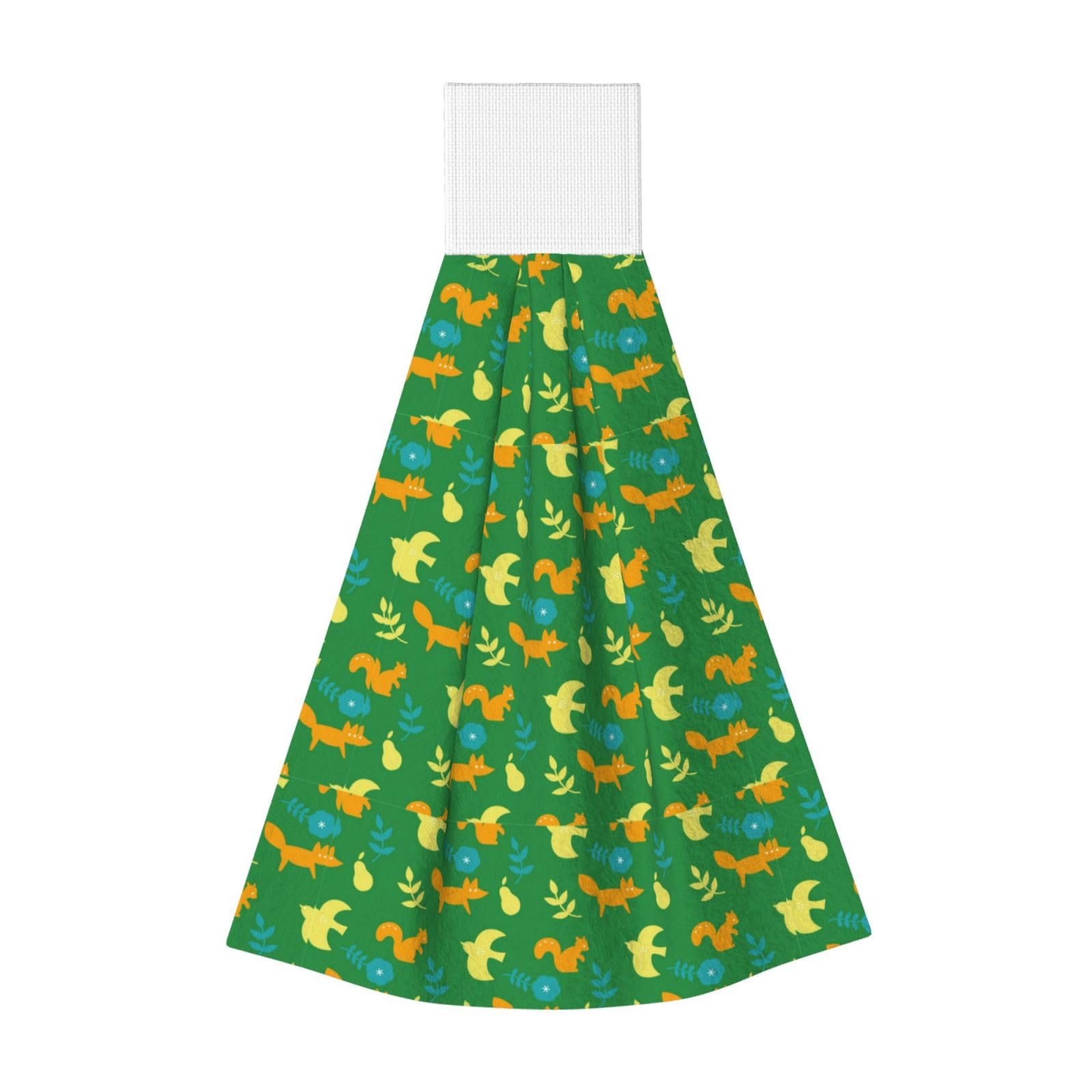 Noble Ren Arboreal Animal Hand Towel Hanging Kitchen Towel Velcro Dry Towel Highly Absorbent Suitable For Bathroom/Living Room/Toilet