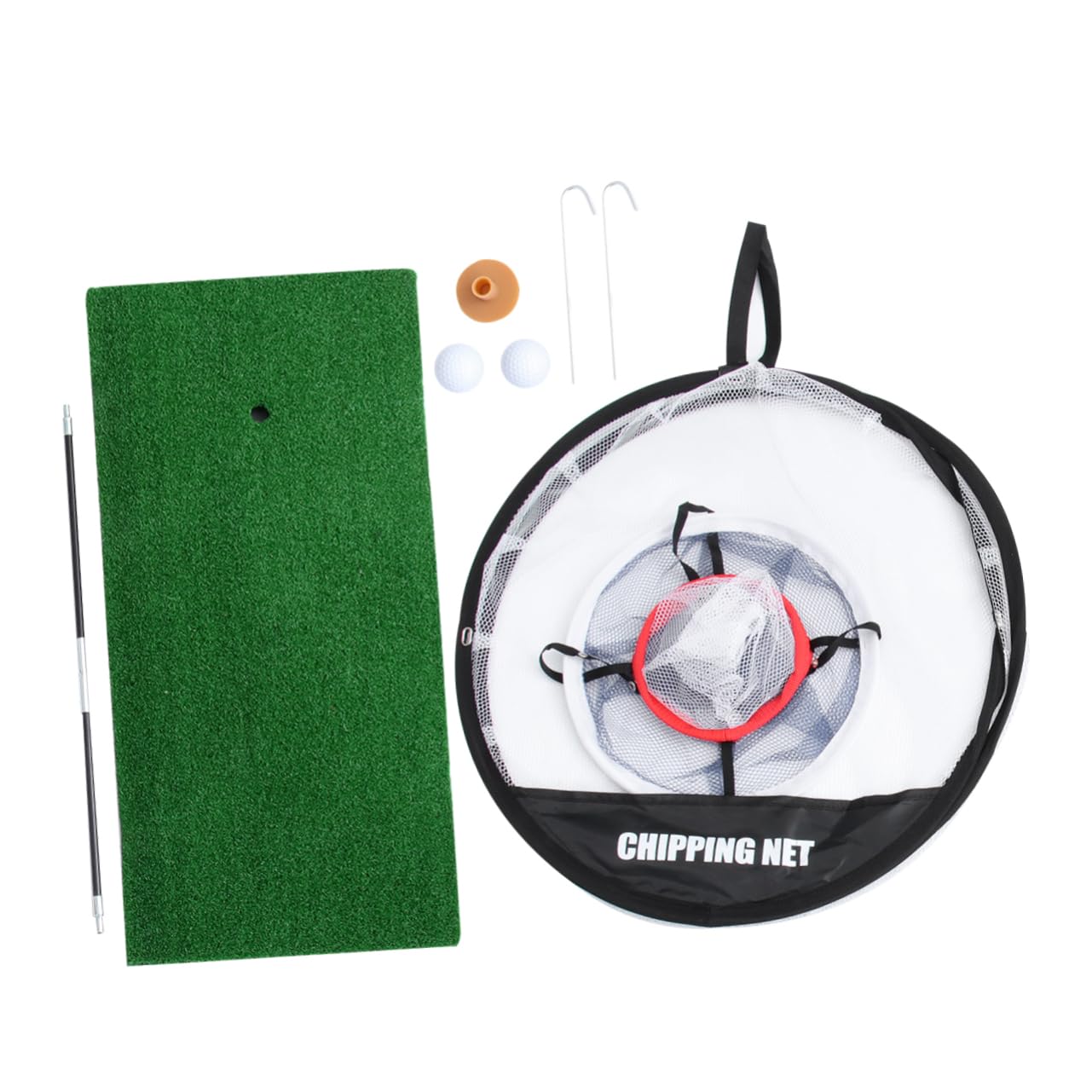 GOOHOCHY Golf Chipping Net Set Portable Pitching Cage Great for Dad Mom Boys and Girls and Teens