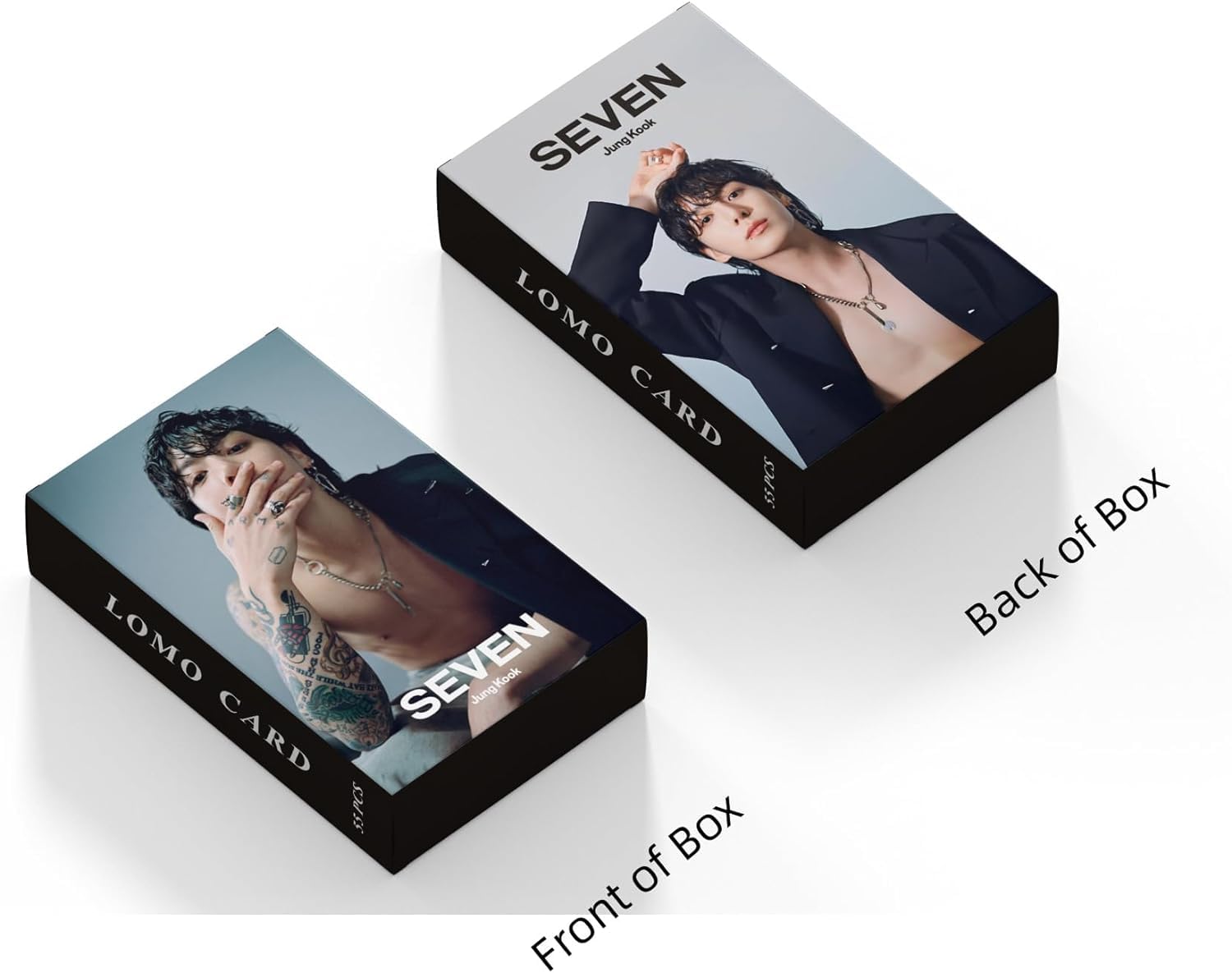 Careflection BTS JungKook SEVEN Album 55pcs Holographic Lomo Cards