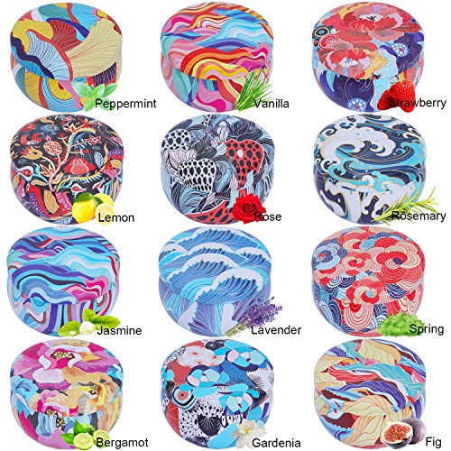 TTRWIN Scented Candles Gift Sets, 2.5 Oz x 12 pcs Natural Soy Wax Scented Candle,Aromatherapy candles for bathroom yoga to relieve stress help sleep sets. - Image 3