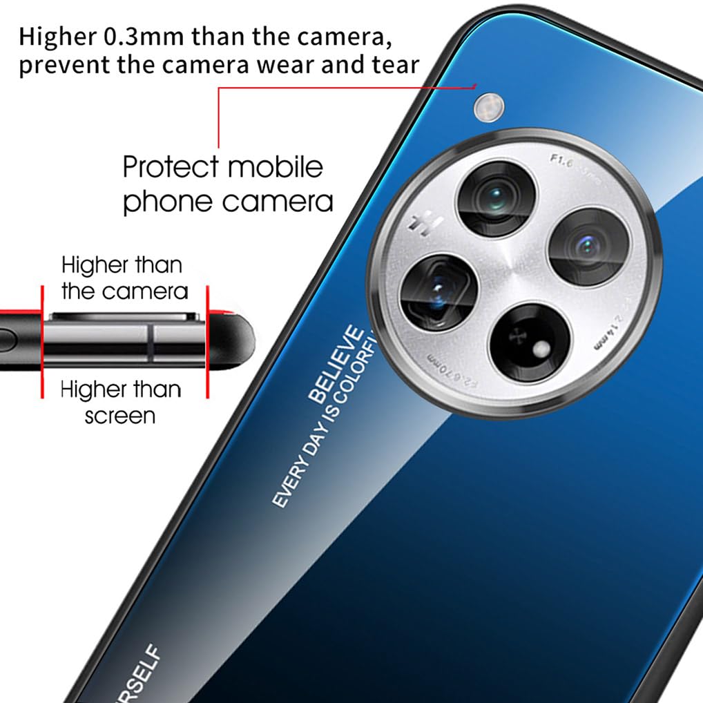 SEAHAI Cover Per OnePlus 12R 5G, Custodia Ultra Sottile Ed