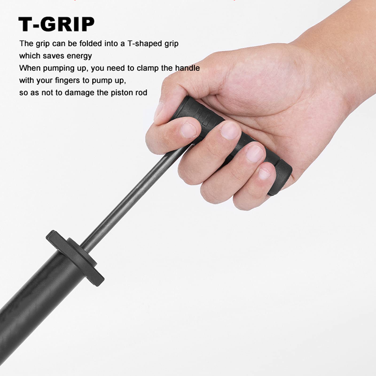Mini Pompe À Pneu De Vélo Portable-120 PSI Pompe À Air pour Vélo s'adapte À La Valve Presta & Schrader, pour Vélos/Balles/Anneau De Natation/Lit Gonflable