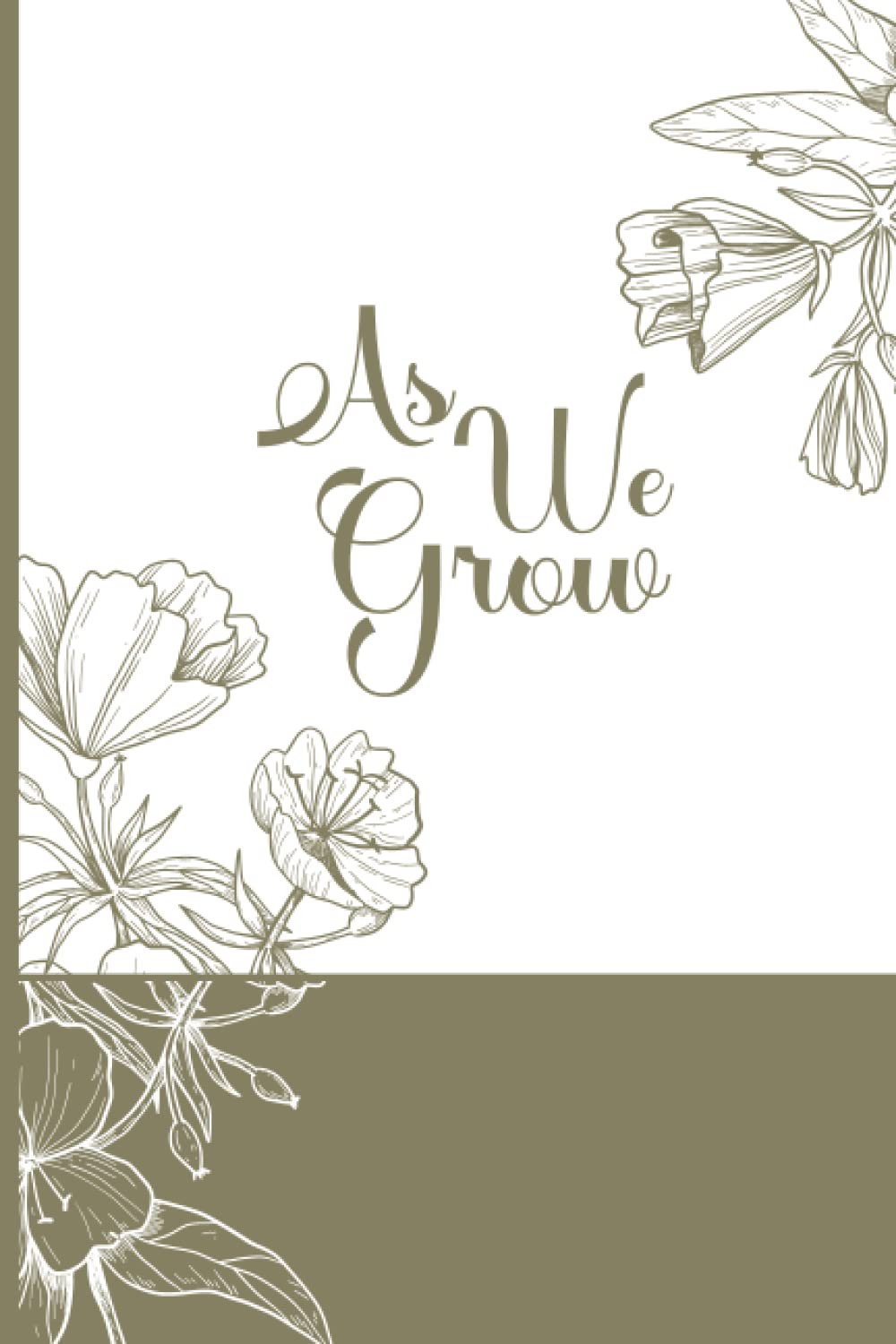 As We Grow Memory Book: Modern Memory Journal Book for Couples