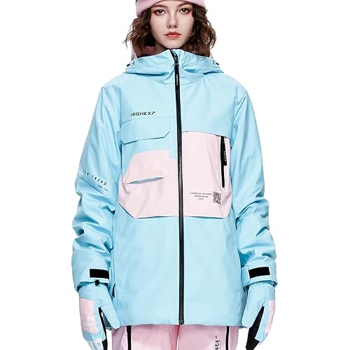 Ski Jacket Snowboard Coat Snow Winter Waterproof Insulated Windproof Baggy Warm Hooded Jacket for Men Women
