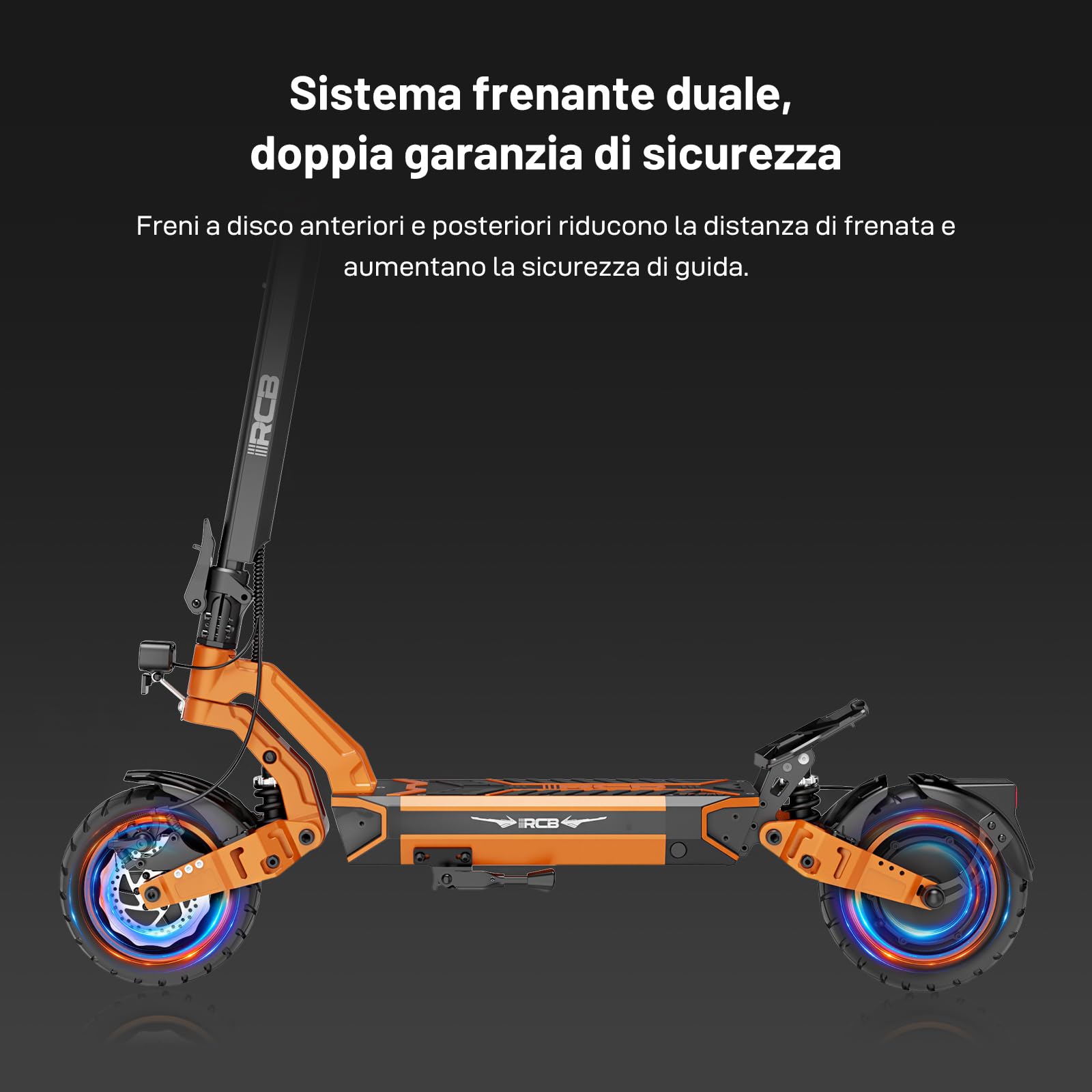 RCB D7/D7 PRO (Ultra) Monopattino Elettrico adulto, NFC/Frecce APP, Pendenza 26%, Motore 500W Picco 1600W, Autonomia 80-130KM, Batteria 20.8-27Ah, Pneumatici Gel Autoriparanti 10 Pollici