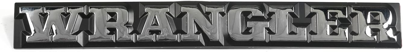 Omix | DMC-55010768 | Emblem, Wrangler | OE Reference: 55010768 | Fits 1987-1990 Jeep Wrangler YJ