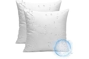 Ashler Outdoor Chair Pillows, Set of 2 Patio Cushions, Outdoor Throw Pillows...