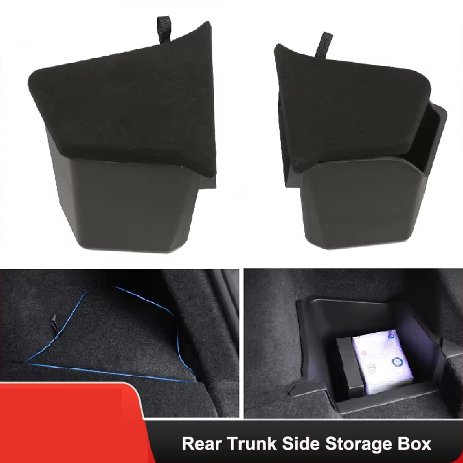 Ywmsfl Trunk Storage Management Box Suitable For Juniper 2025 Flocking Lid Interior Organizers Hassle Frees