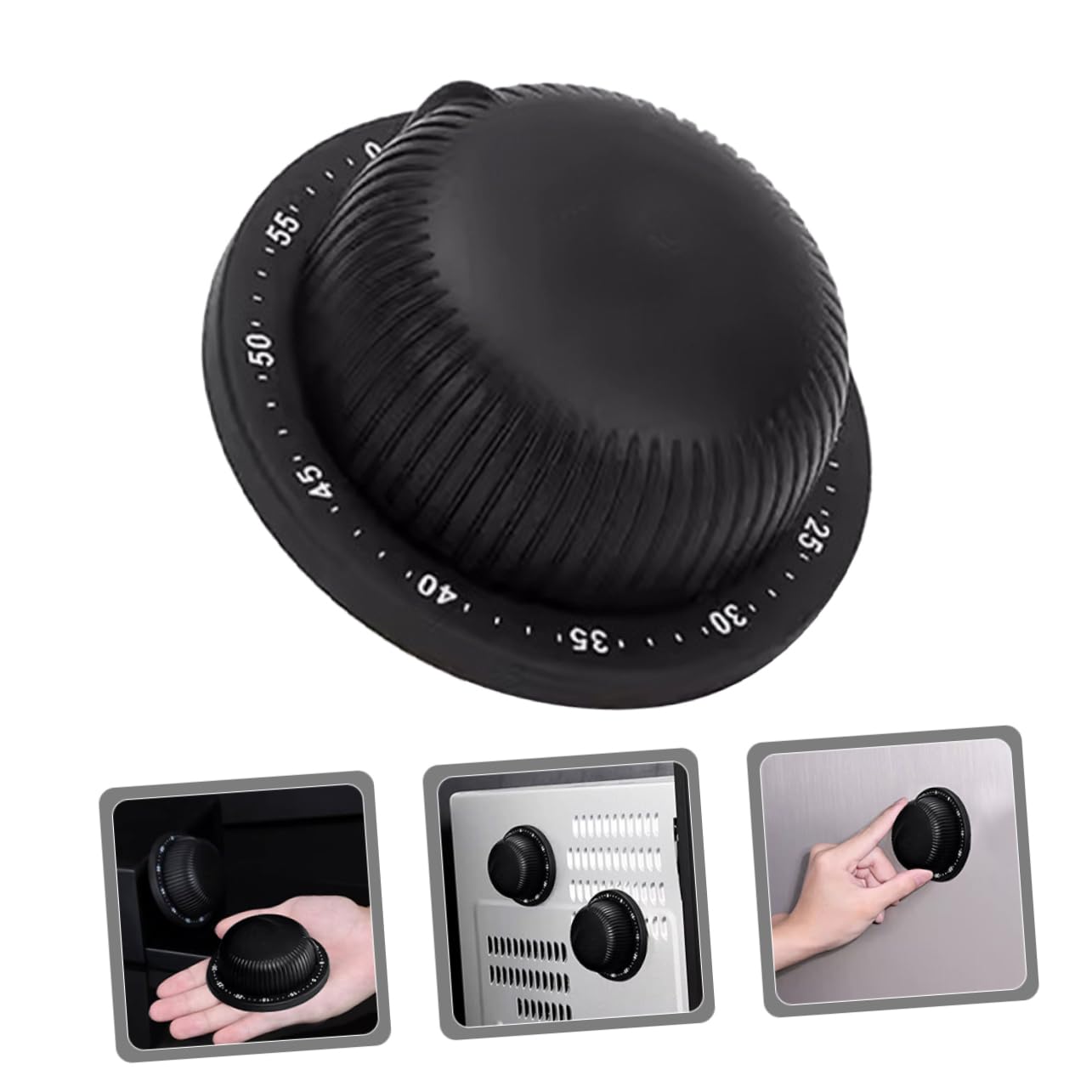 Homoyoyo 4pièces Minuteur Mécanique Acier pour Cuisine Chronomètre avec Magnétique pour Boulangerie Et Rappels