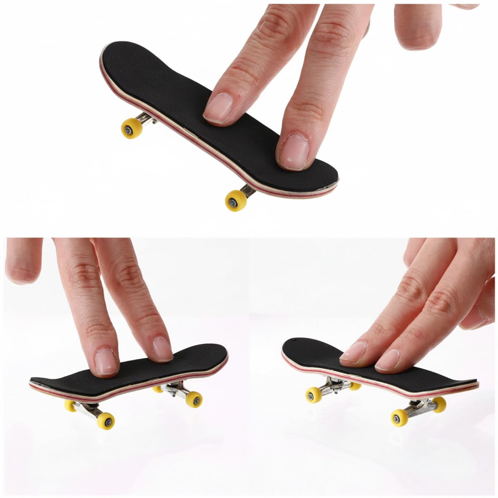 Mini Finger Skateboard, kreatywny fingerboard, profesjonalna deskorolka palcowa, zabawka palcowa z drewna klonowego, dla entuzjastów jazdy na deskorolce, prezenty urodzinowe dla dzieci, mini gry