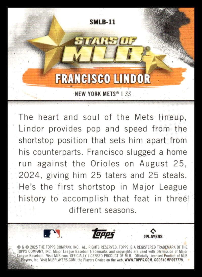 Amazon.com: 2025 Topps Series 1 Baseball Stars of MLB #SMLB-11