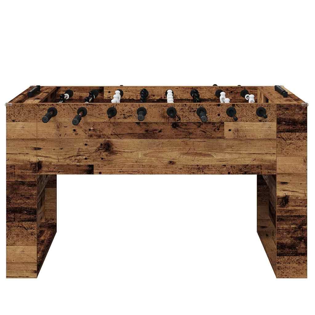 Calcetto da tavolo bianco, 146,5 x in legno, per interni, tempo libero, sala giochi, con manici ergonomici e tubi in acciaio, stabile, per famiglie e