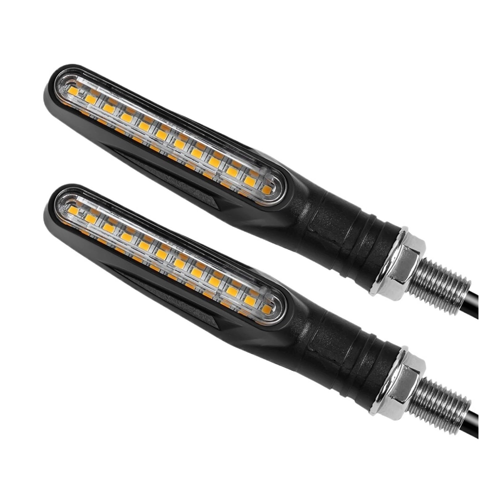 Motorcycle Flashing Lights Turn Sequential Signals LED Blinker Flowing Water Bendable Tail Stop Indicators Signal(2PCS)