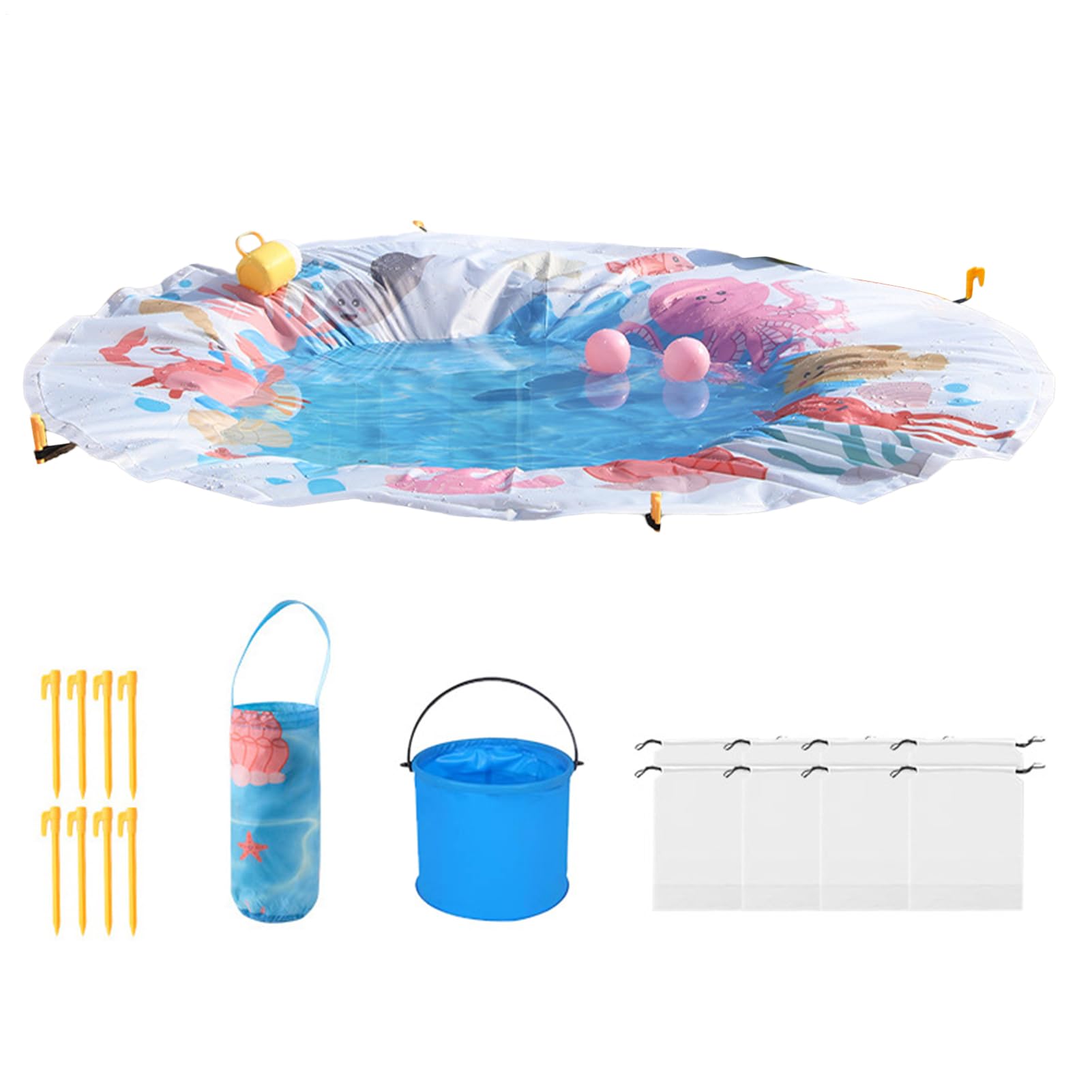 Beach Pool For Kids, Beach Puddle Pool Toddler, Portable Puddles For Baby, Waterproof Summer Outdoor Water Play Toy Picnic Travel Vacation Trip
