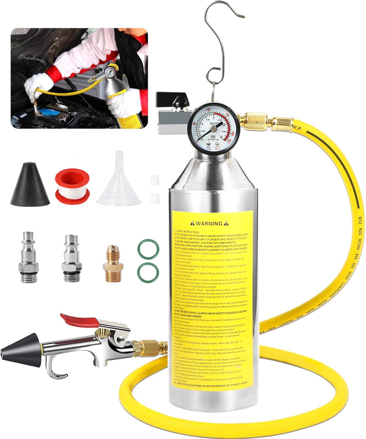 MOTOCOCHE AC Flush Cleaning Kit
