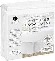 Vista 1 de Protector de colchón contra insectos, con cierre, Poliéster, Blanco, gemelo