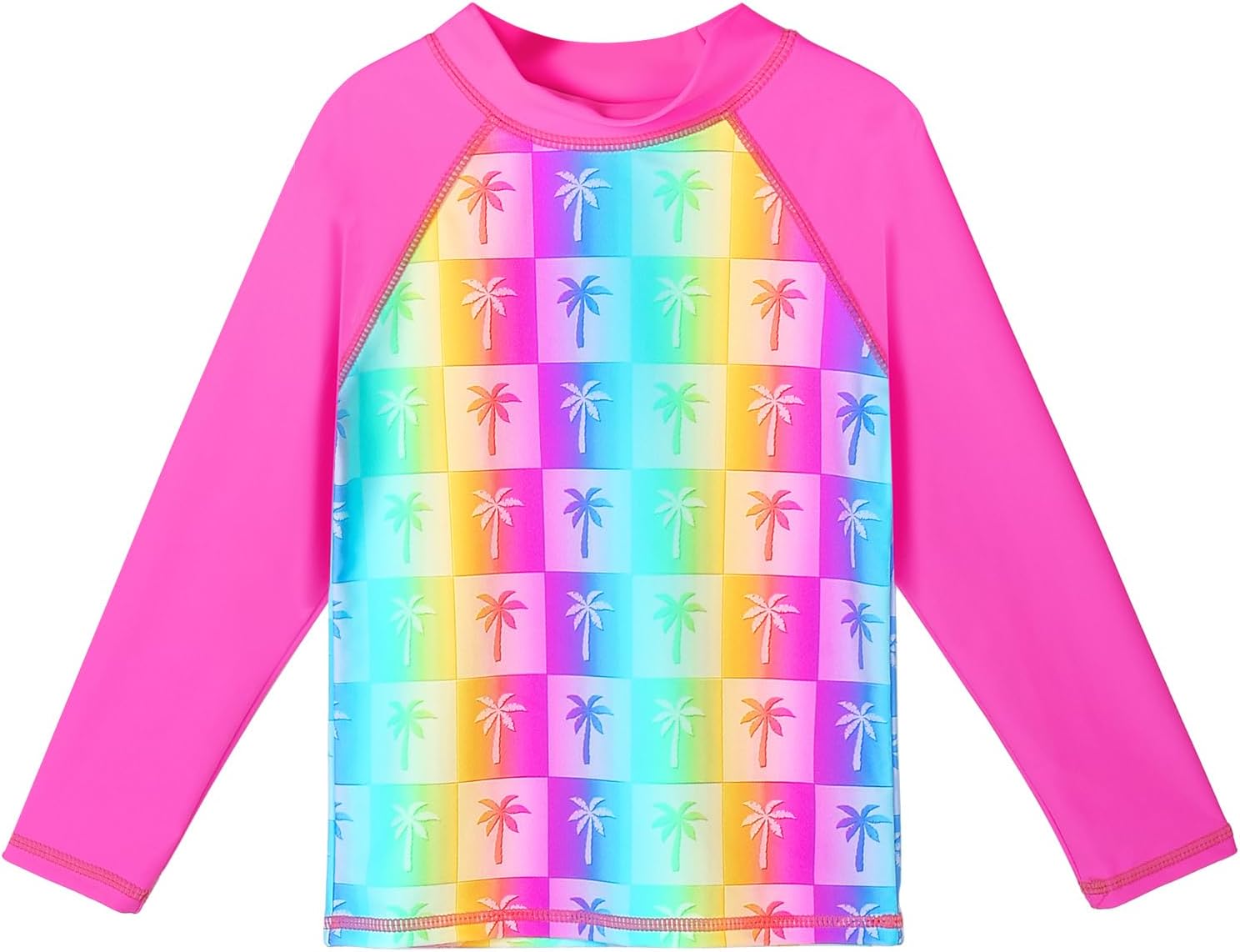 TFJH E Girls Long Sleeve Swimsuits Skirt 2-Pieces Rash Guard Set Sun Protection UV 50+ - Image 2