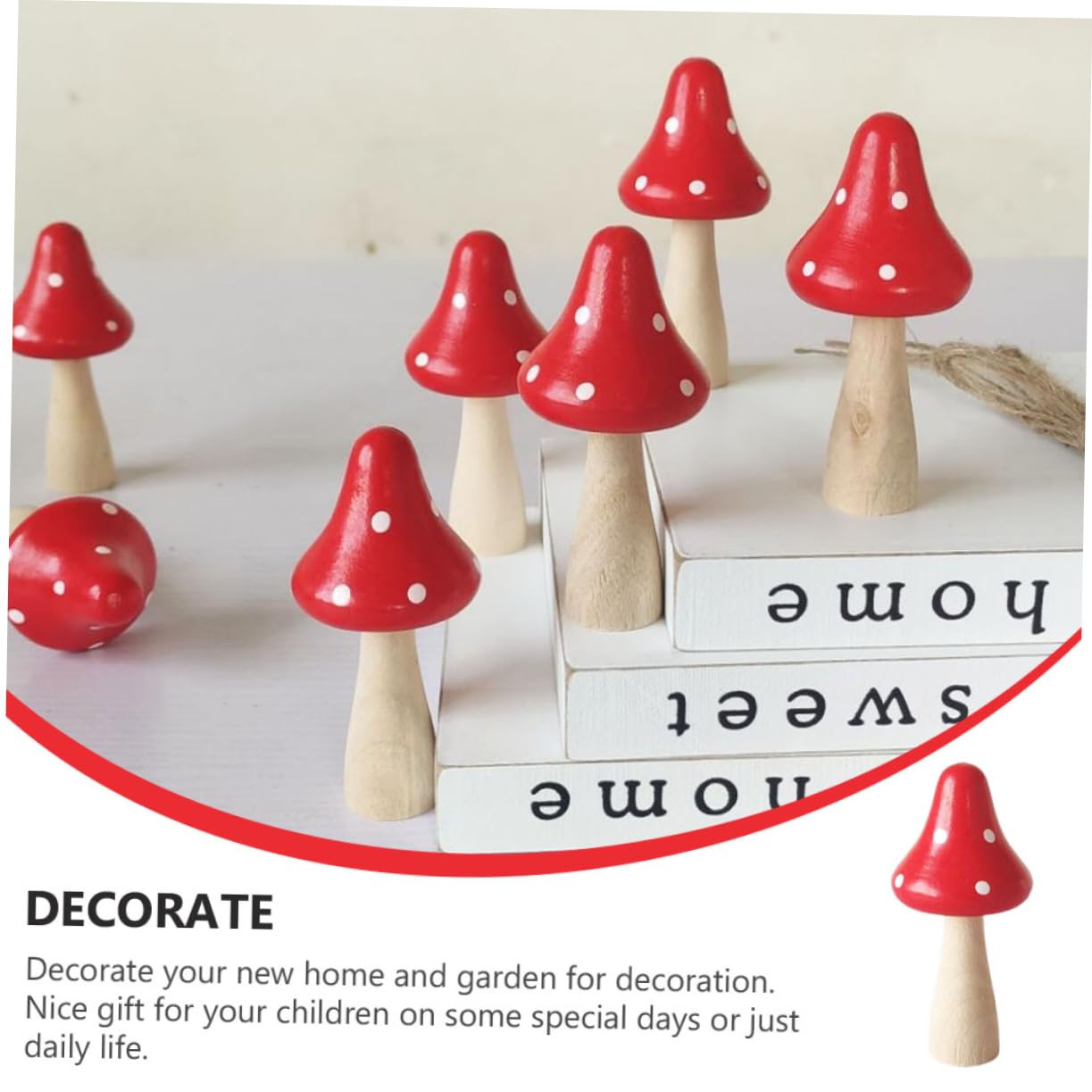Kisangel 30stücke Dekorative Holzpilze Aus Miniatur Ornamente Für Tischdekoration Fotografie Requisiten Moos Deko Stilvolle Wohnaccessoires Für Kreative Gestaltung