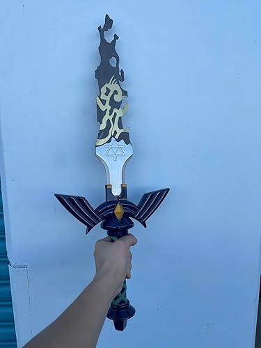 Miniatura 3 de Espada corrupta de 23.5 pulgadas, Katana, hoja de acero de metal, espada para disfraz de cosplay con soporte de espada gratis